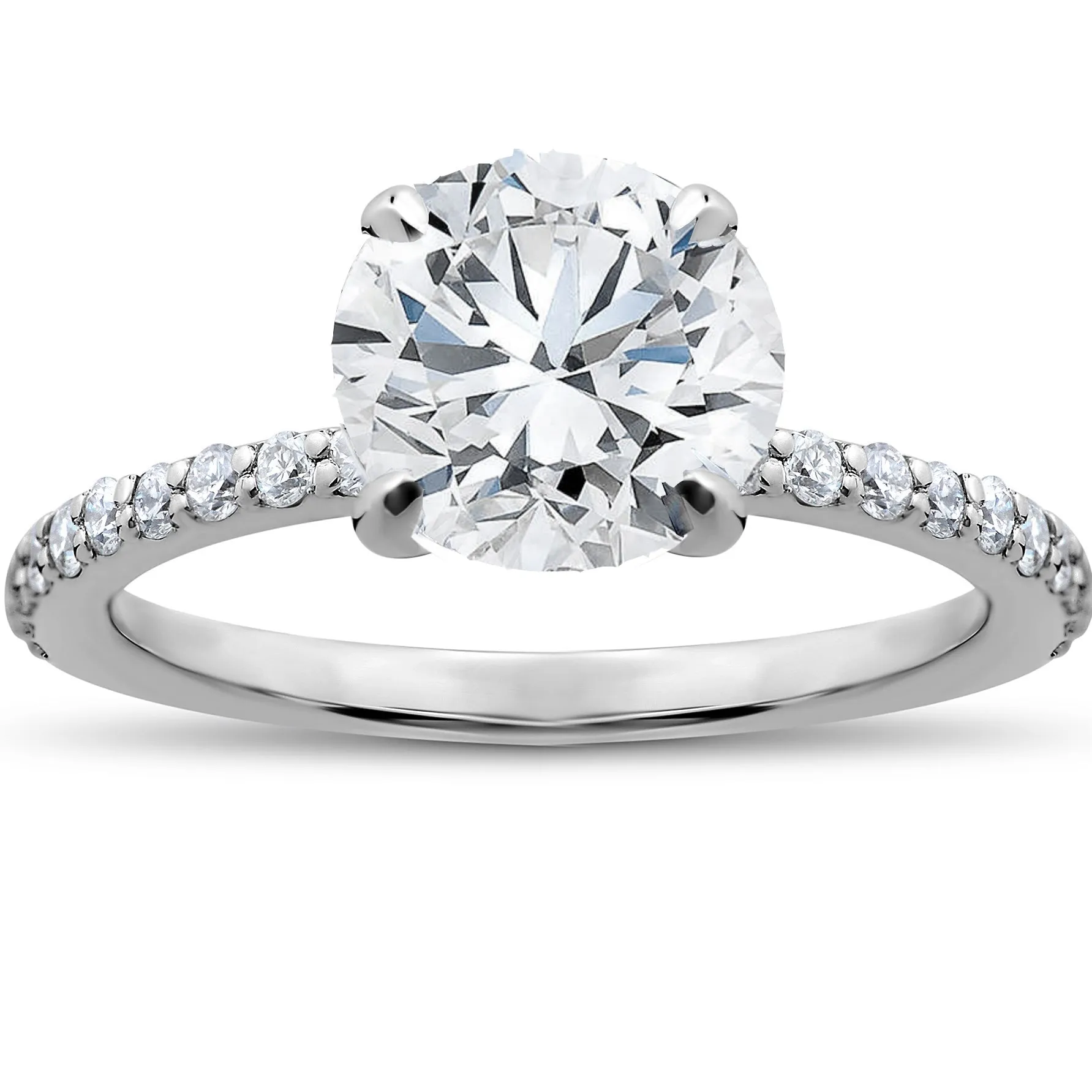 1 3/4 ct Lab Grown Diamond Sophia Engagement Ring 14k White Gold