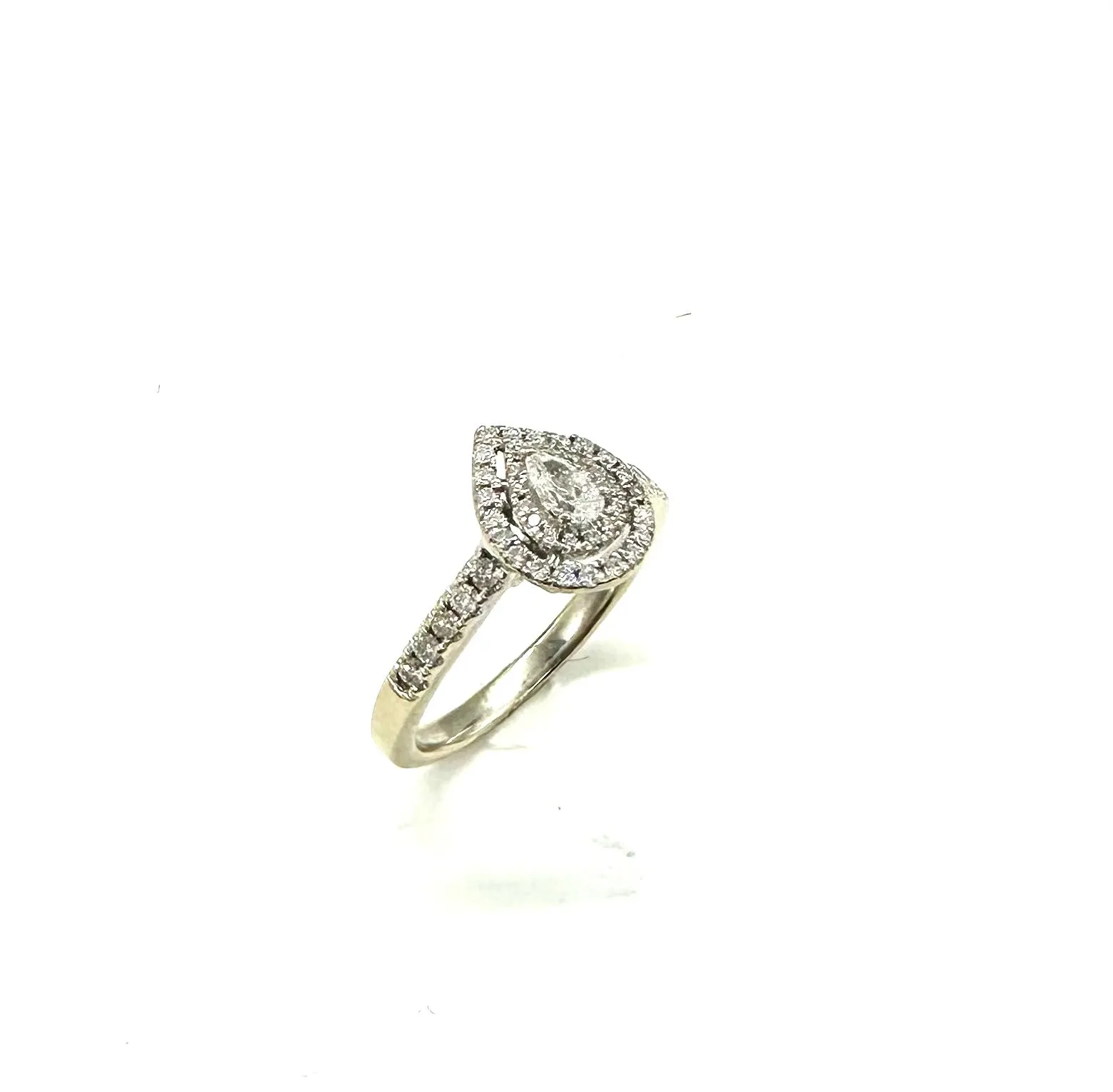 1/4 Ctw Pear Diamond Infinity Style Ring