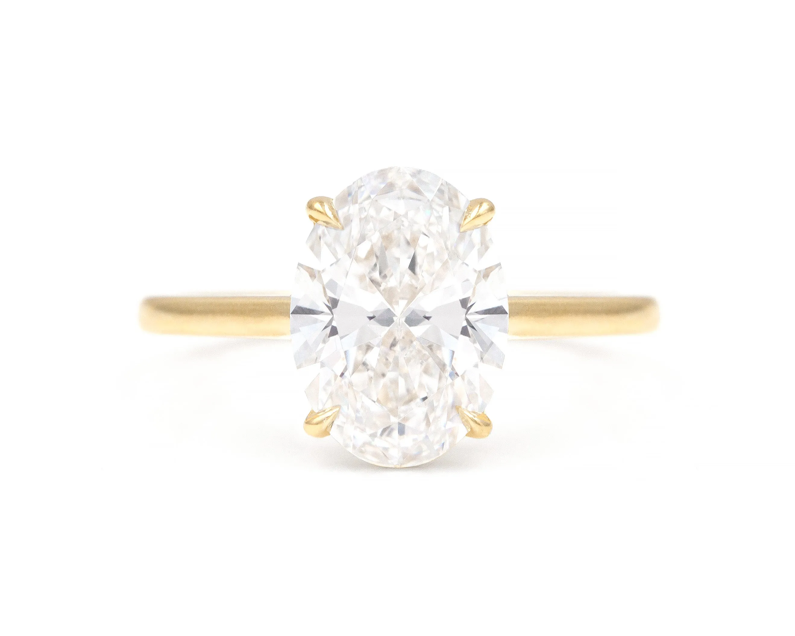 2.51-Carat Brilliant Cut Oval Diamond Solitaire