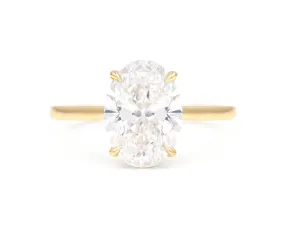 2.51-Carat Brilliant Cut Oval Diamond Solitaire