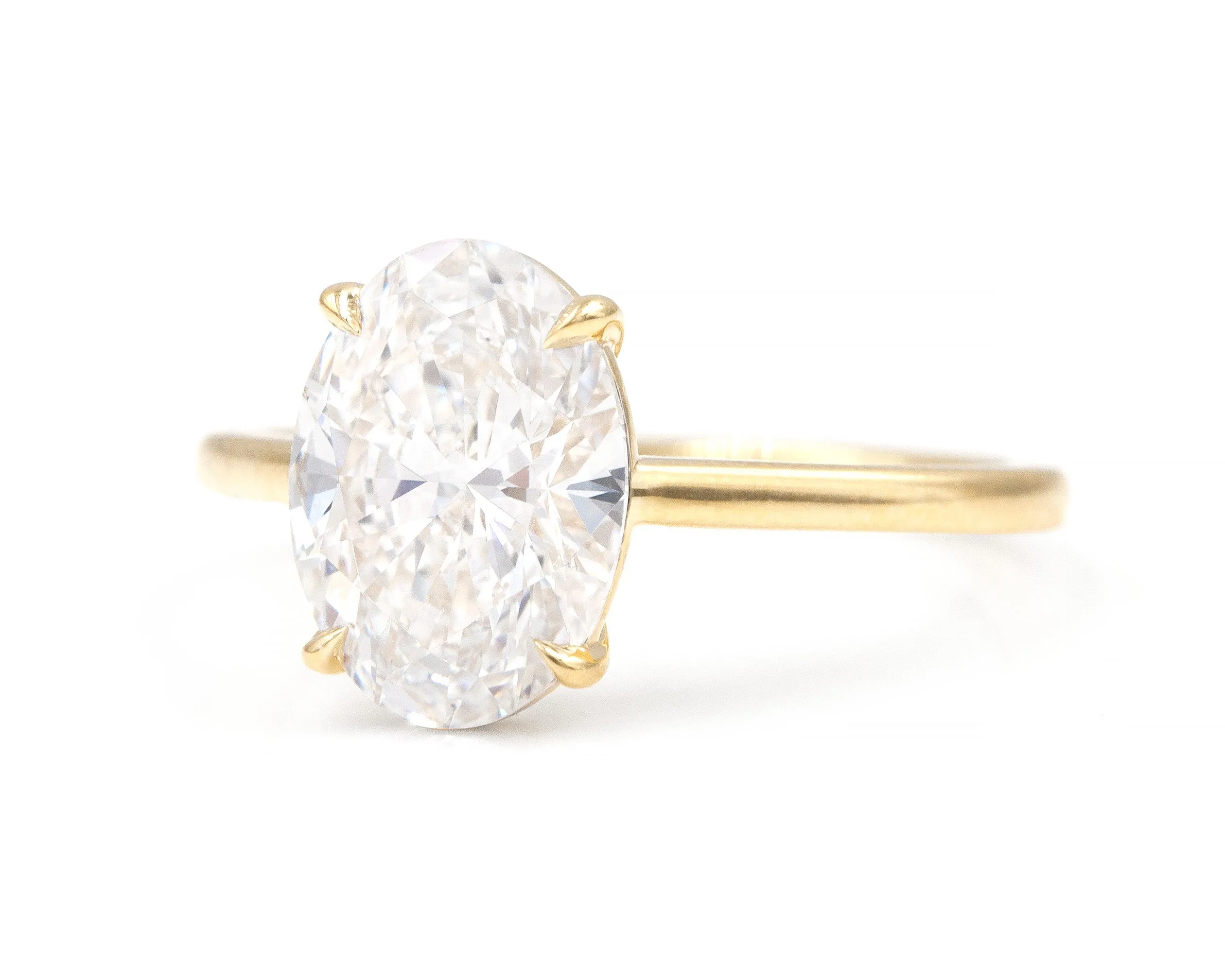 2.51-Carat Brilliant Cut Oval Diamond Solitaire