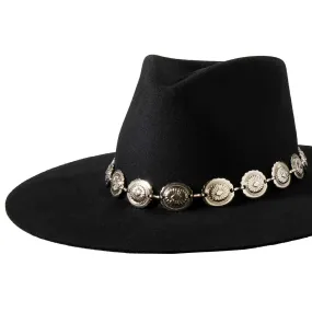 3D Belt Co Silver Concho Hat Band