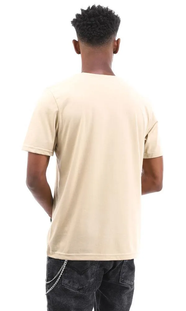 95061 "Welcome To The Ghetto" Heather Beige T-Shirt For Summer