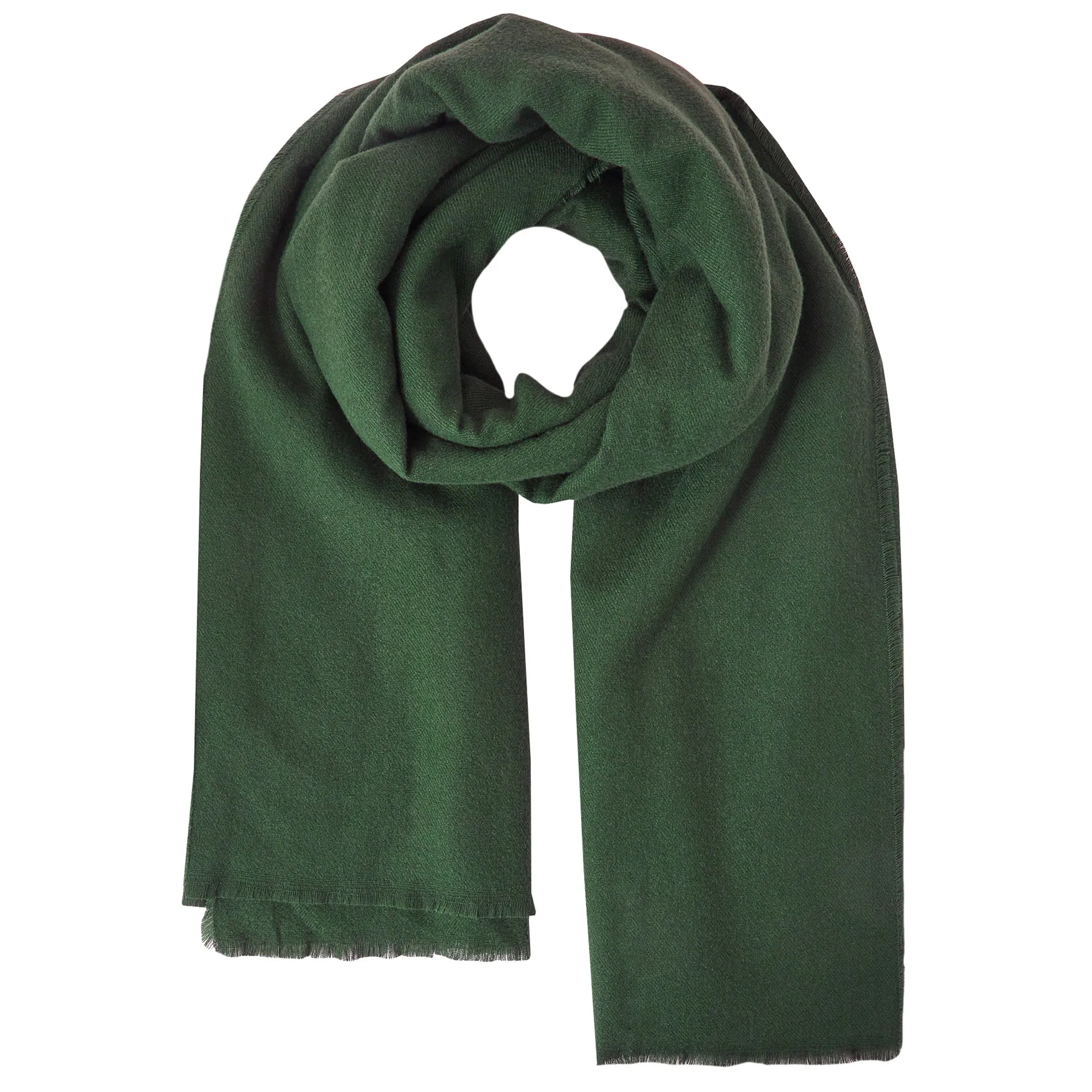 Accessorize London Women's Dark Green Grace Super-Soft Blanket Scarf