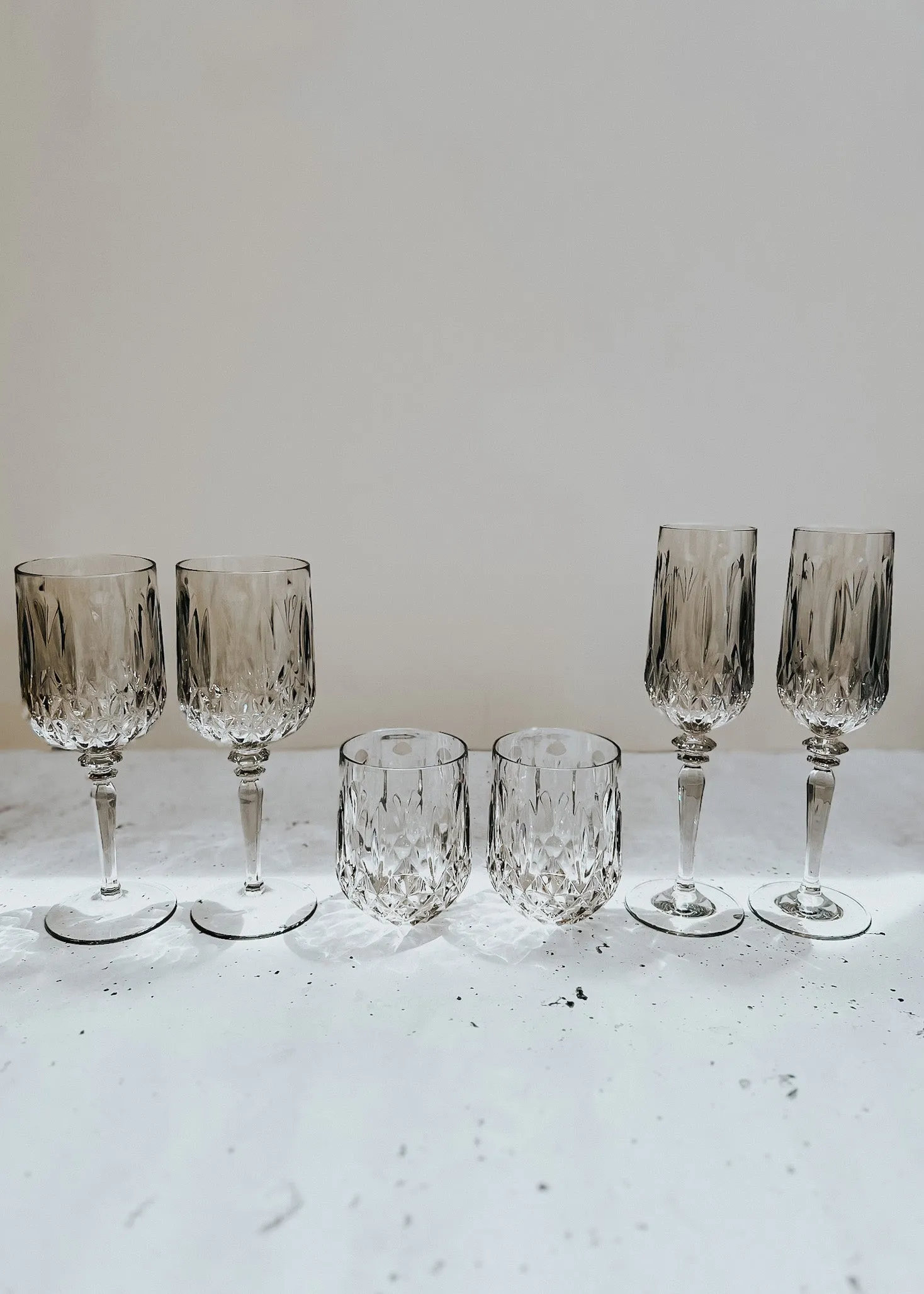 Acrylic Wine Glass Cloud - Set of 6