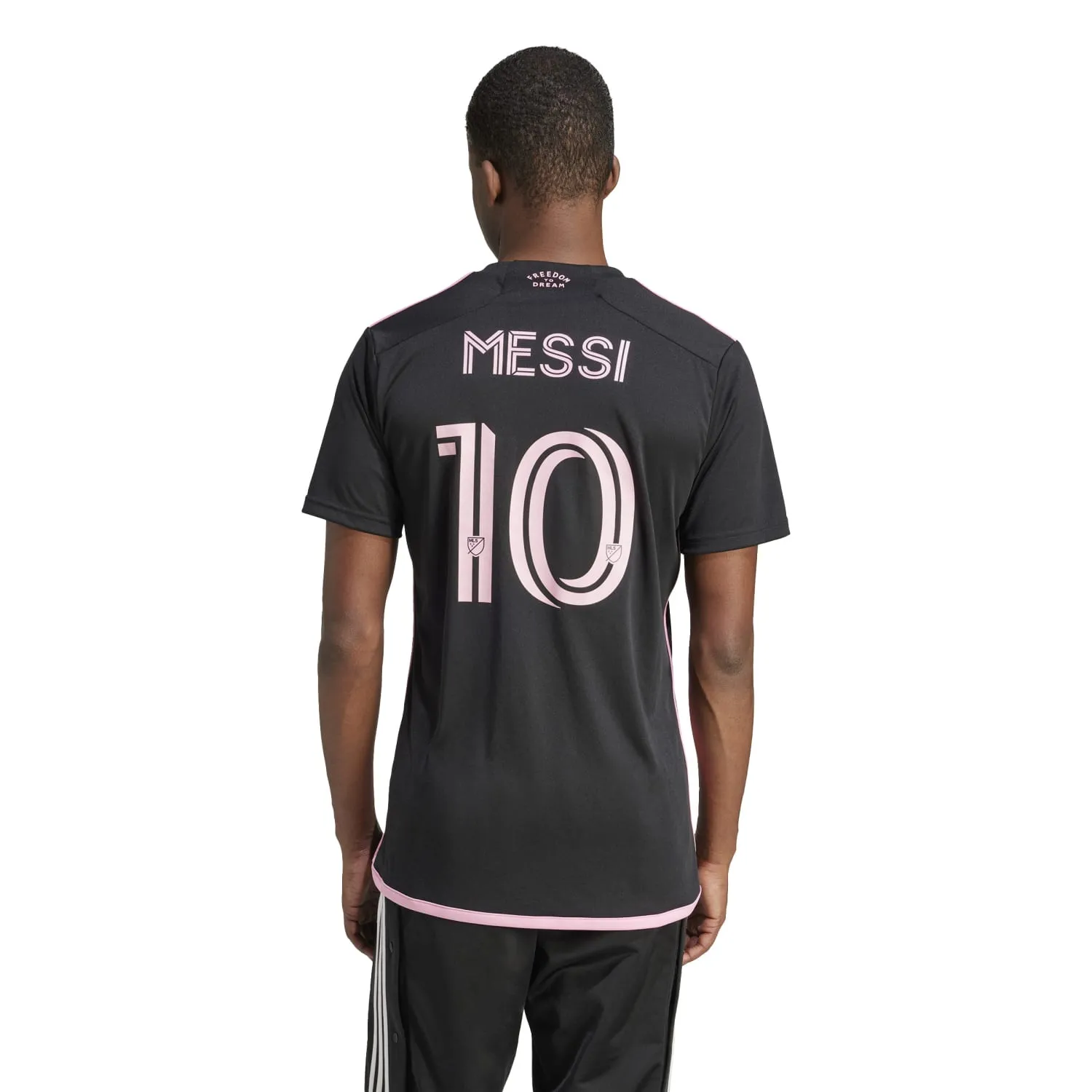 Adidas Men Inter Miami CF 23/24 Messi Away Jersey Black JE9744