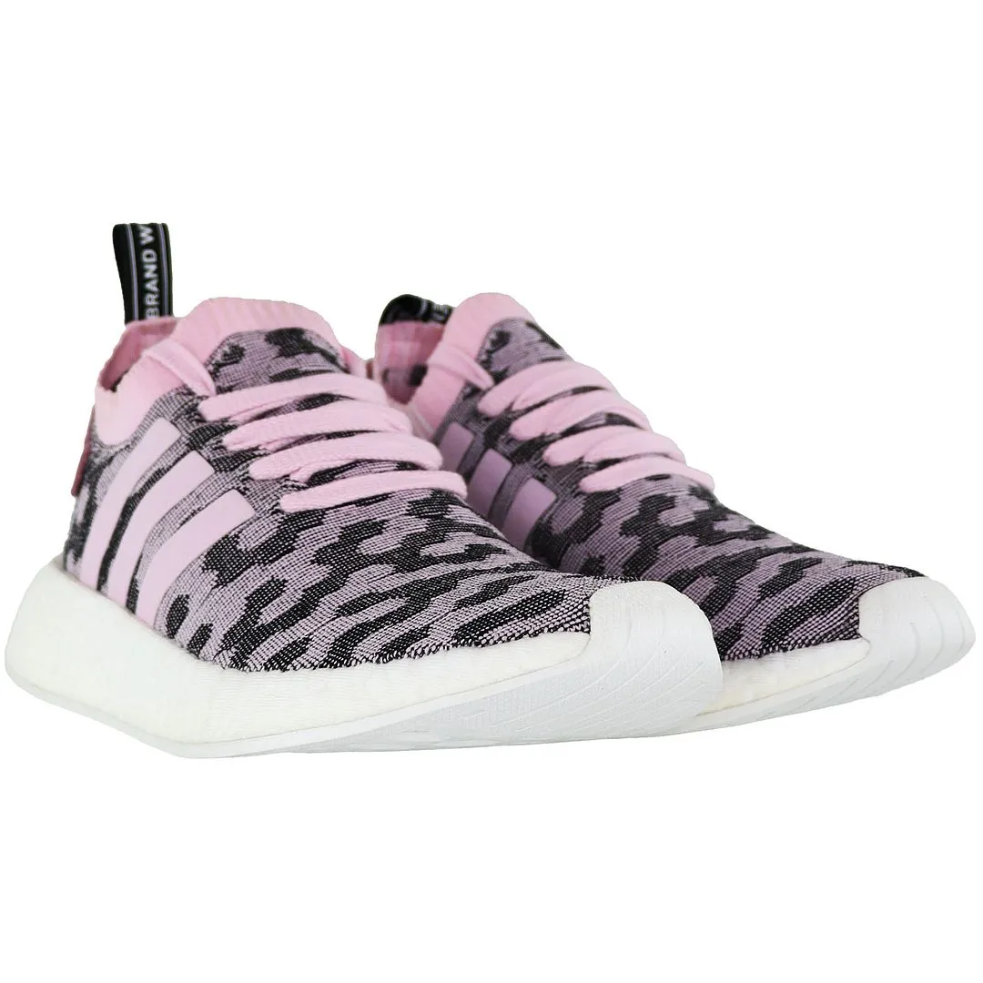 Adidas NMD_R2 Primeknit Womens Pink Running Trainers