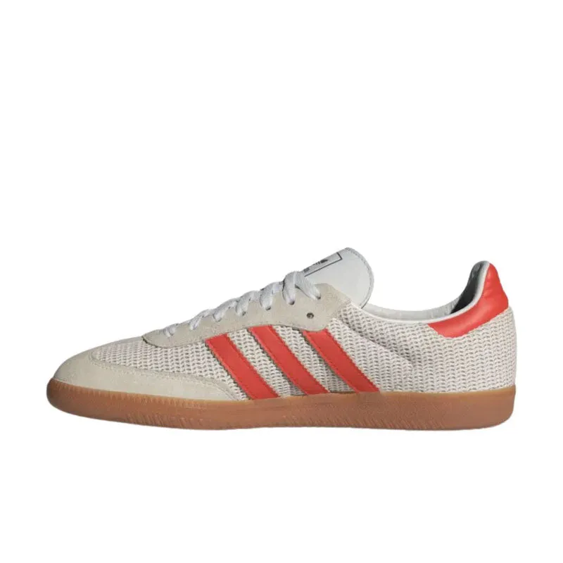 Adidas Samba OG Crystal White/Preloved Red/Gum M2 Fabric IG1380