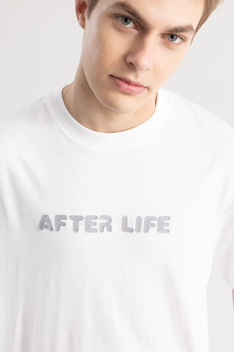 After Life White Oversized T-Shirt