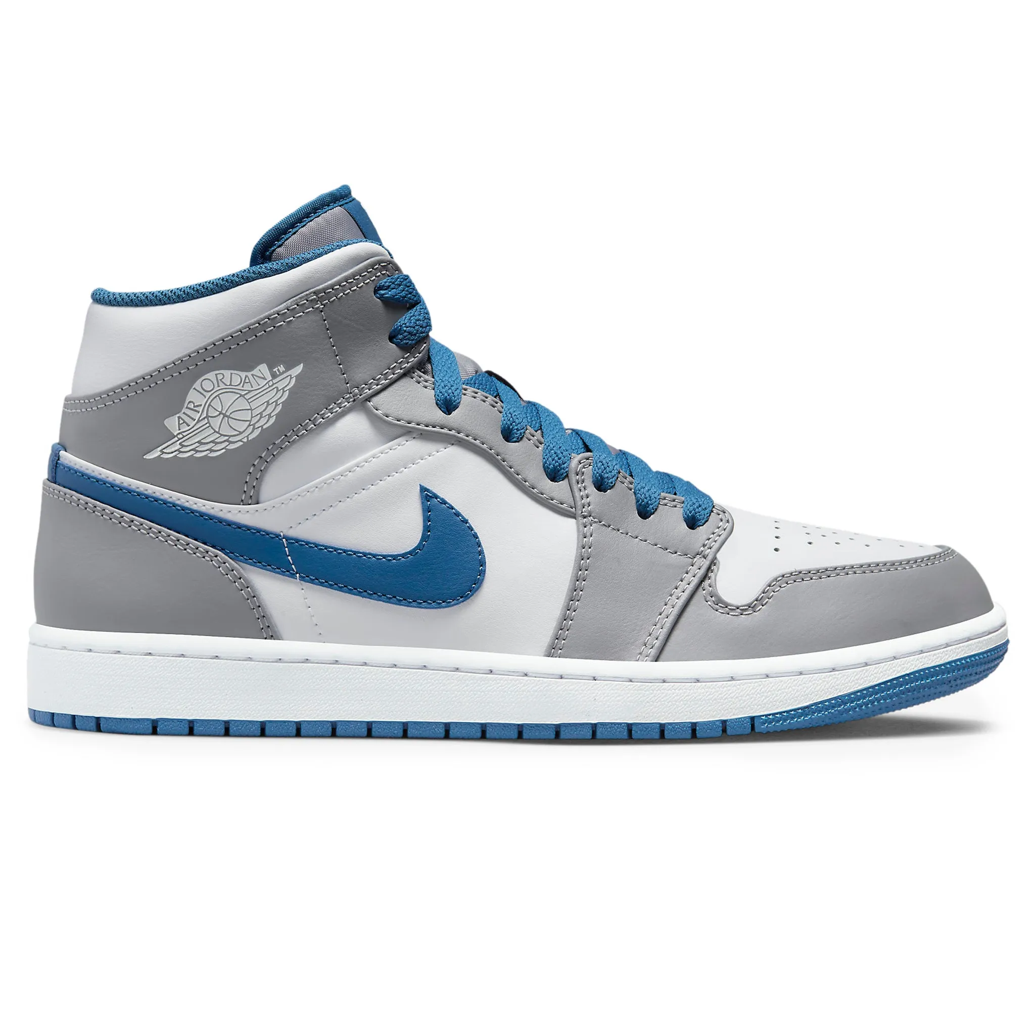 Air Jordan 1 Mid True Blue Cement