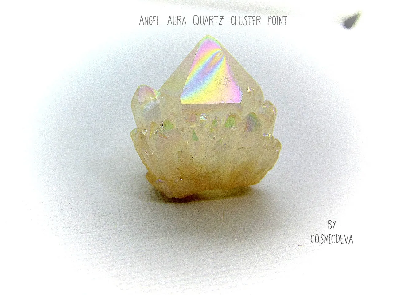 Angel Aura, Angel Aura Quartz Point, Aura Quartz, Iridescence Angel Aura Quartz