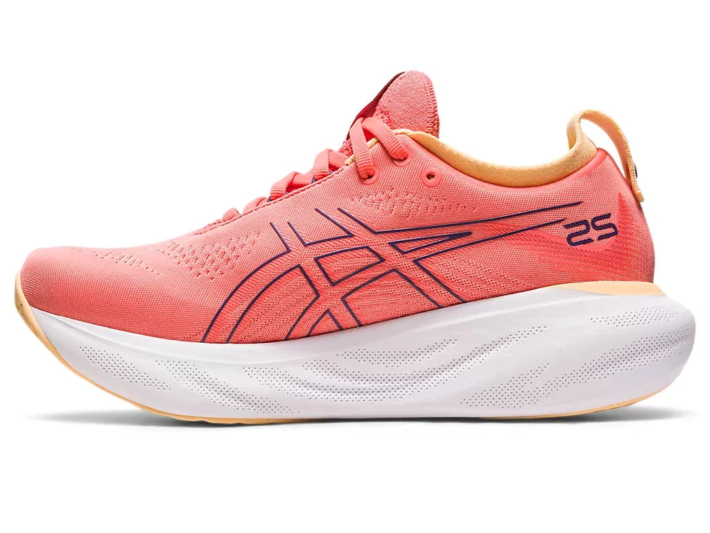 Asics Women's GEL-NIMBUS 25 - PAPAYA/DUSTY PURPLE