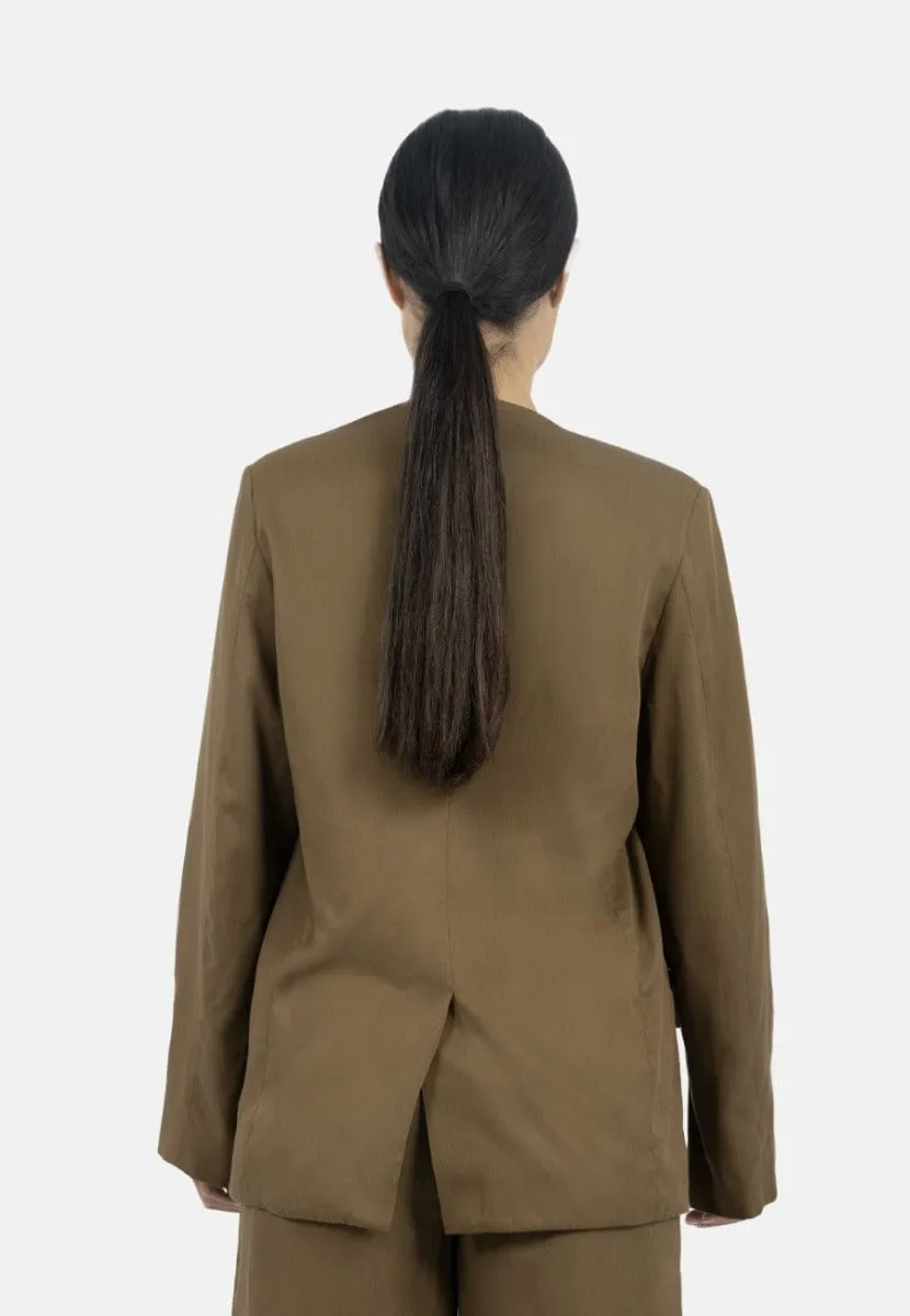 Auckland TENCEL Twill Blazer | Taupe