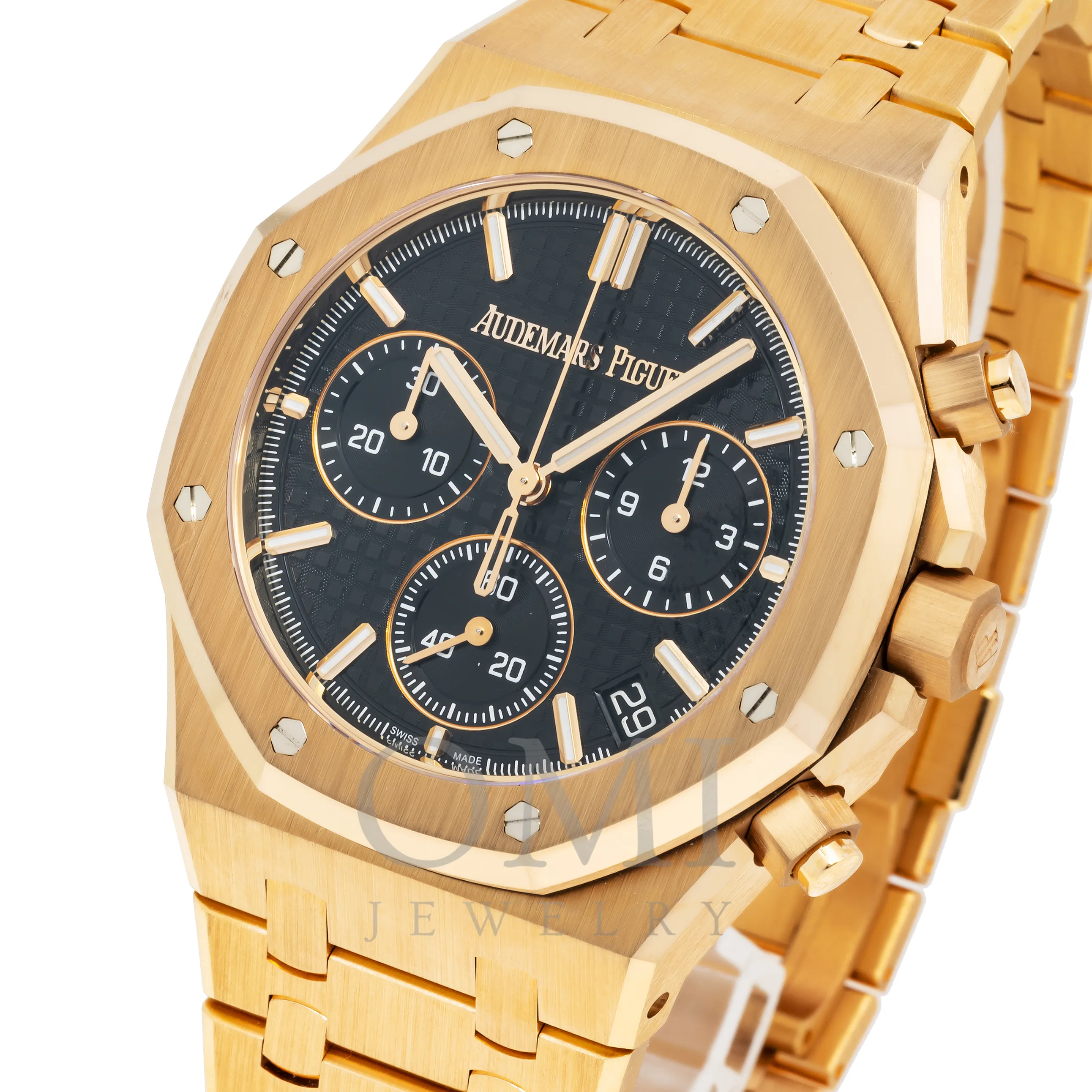 Audemars Piguet Royal Oak Chronograph 26320BA 41MM Blue Dial With Yellow Gold Bracelet