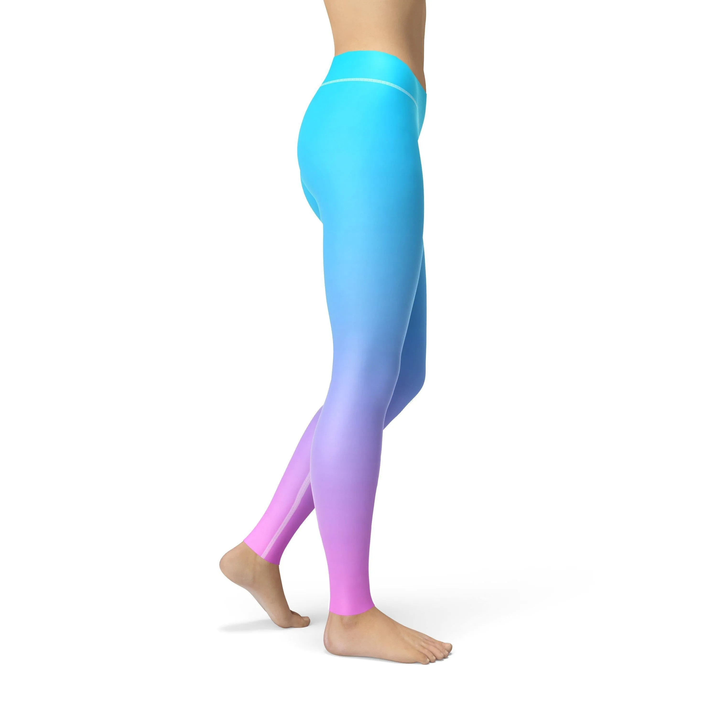 Avery Blue Pink Ombre Leggings