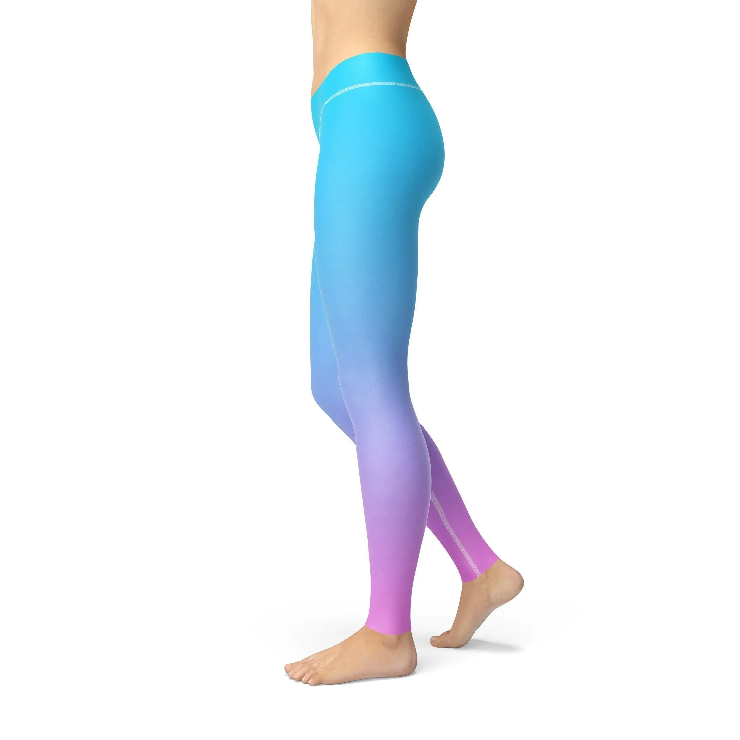 Avery Blue Pink Ombre Leggings