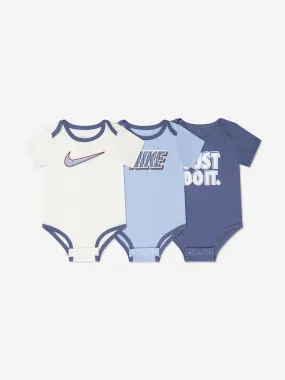 Baby Boys 3 Pack Bodysuit Set in Blue