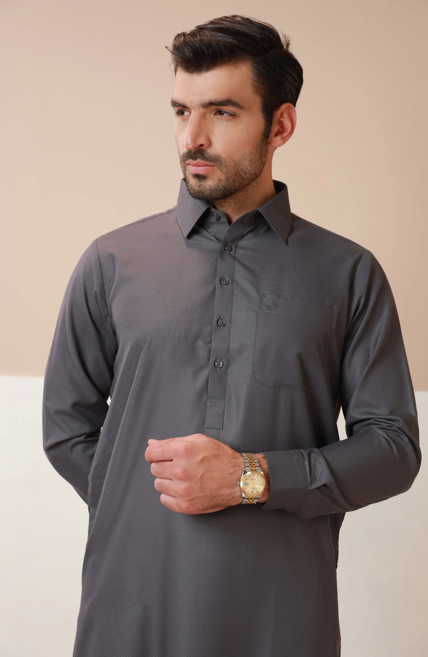 Basic Shirt Collar Shalwar Suit