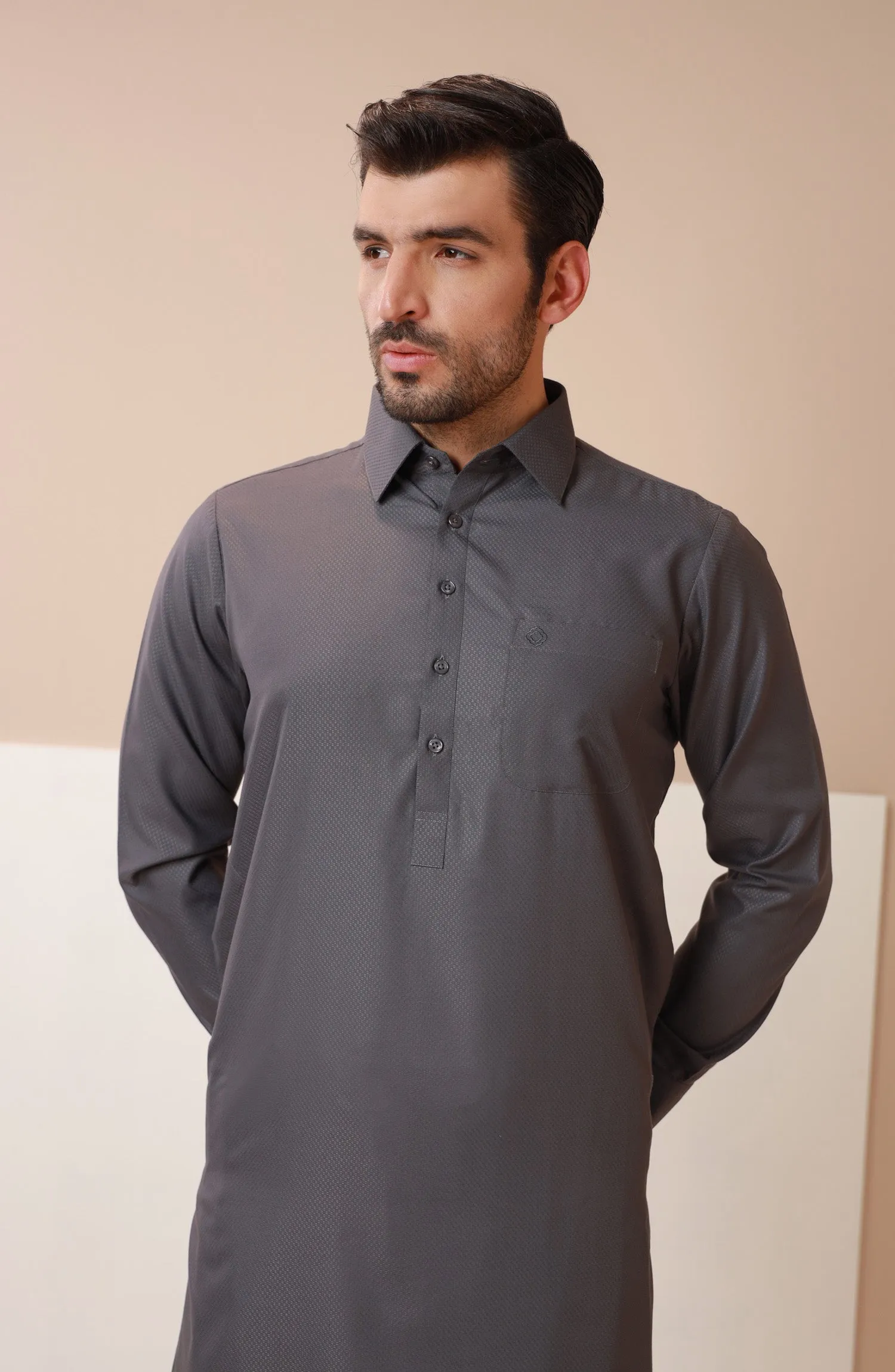 Basic Shirt Collar Shalwar Suit