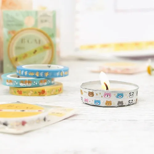 BGM Silver Foil Stamping Swan Masking Tape