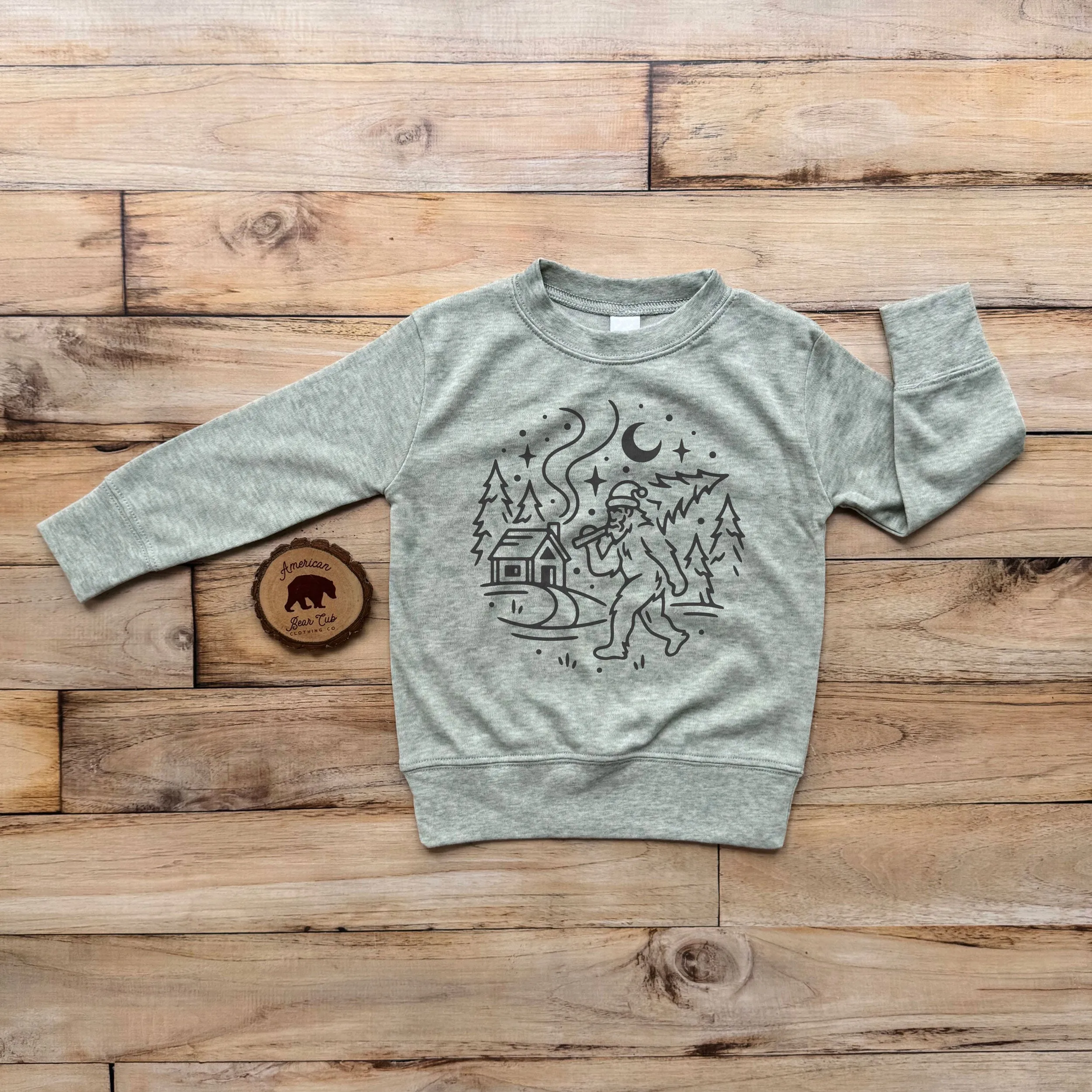 Bigfoot Winter Kids Long Sleeve Shirts