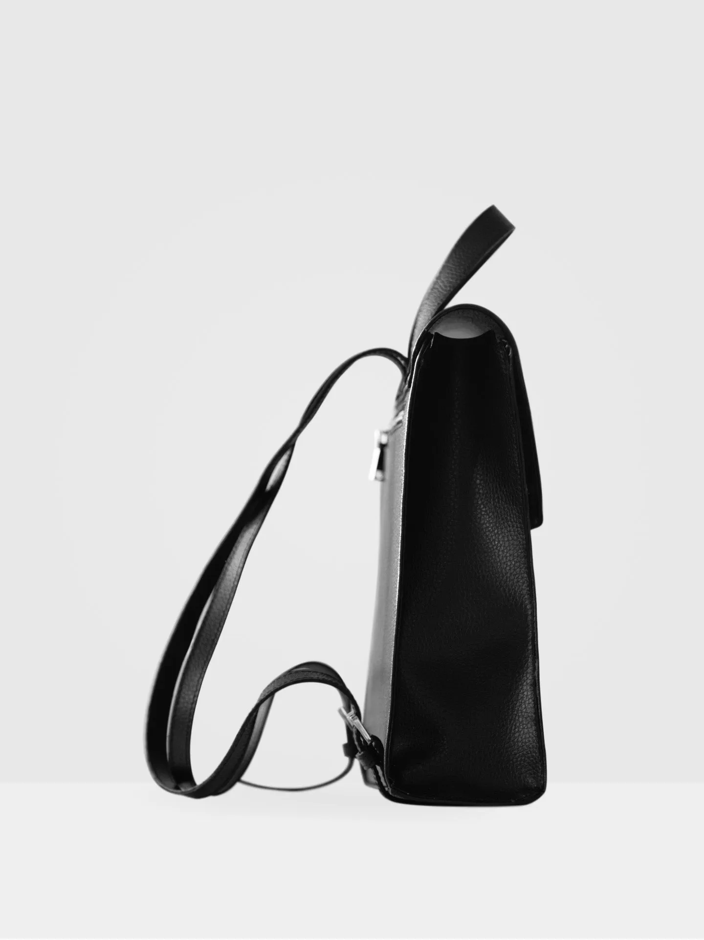 Birch MIRUM Leather Vegan Backpack | Black & Silver