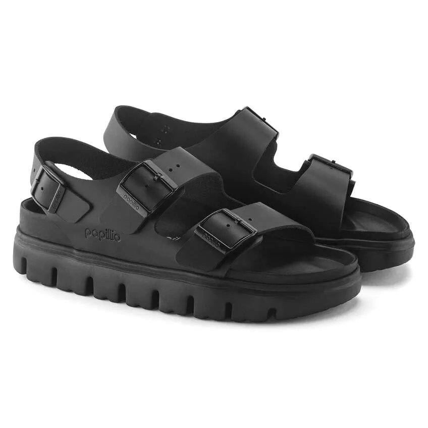 Birkenstock Seasonal, Milano Chunky Exquisite, Smooth Leather, Narrow, Black