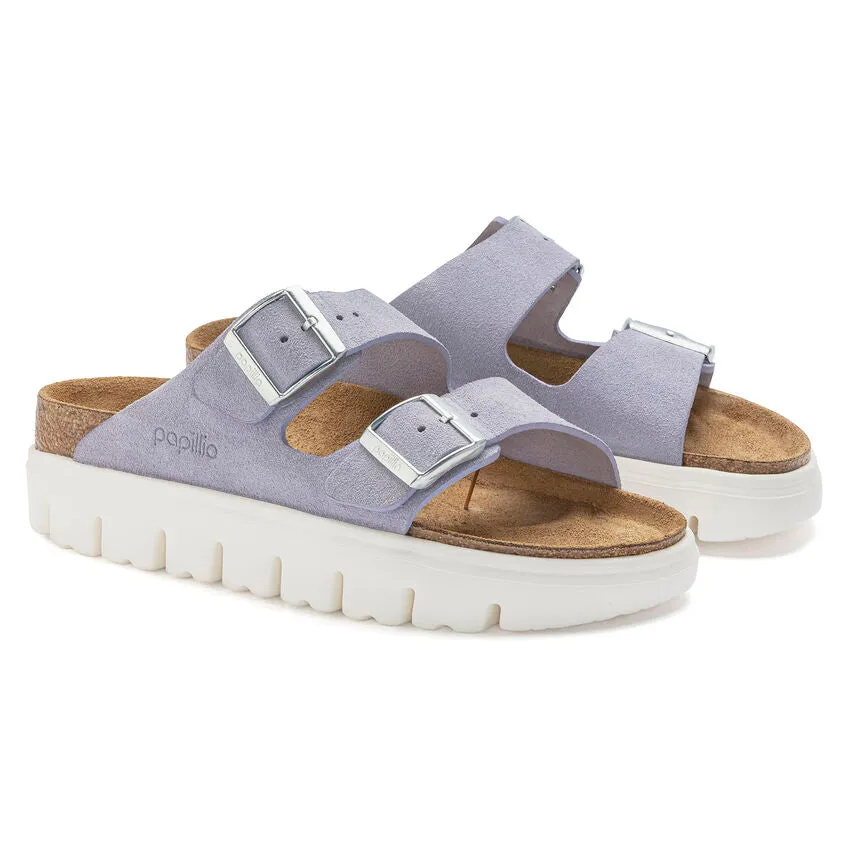 Birkenstock Women's Arizona Chunky Suede Leather (Purple Fog - Narrow Fit)