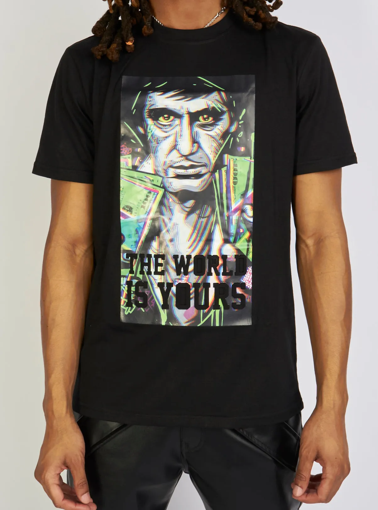 Black Pike T-Shirt - The World Is Yours - Black - BS3053