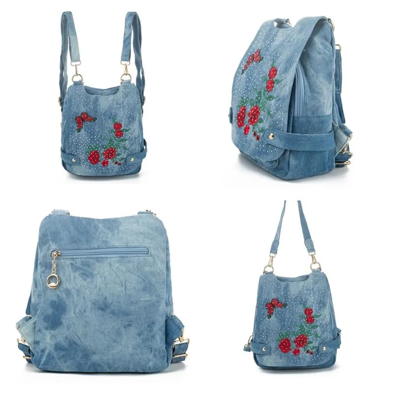 Blue Denim School 20 Litre Backpack Capacity 20 Litre