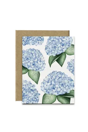 Blue Hydrangea Card