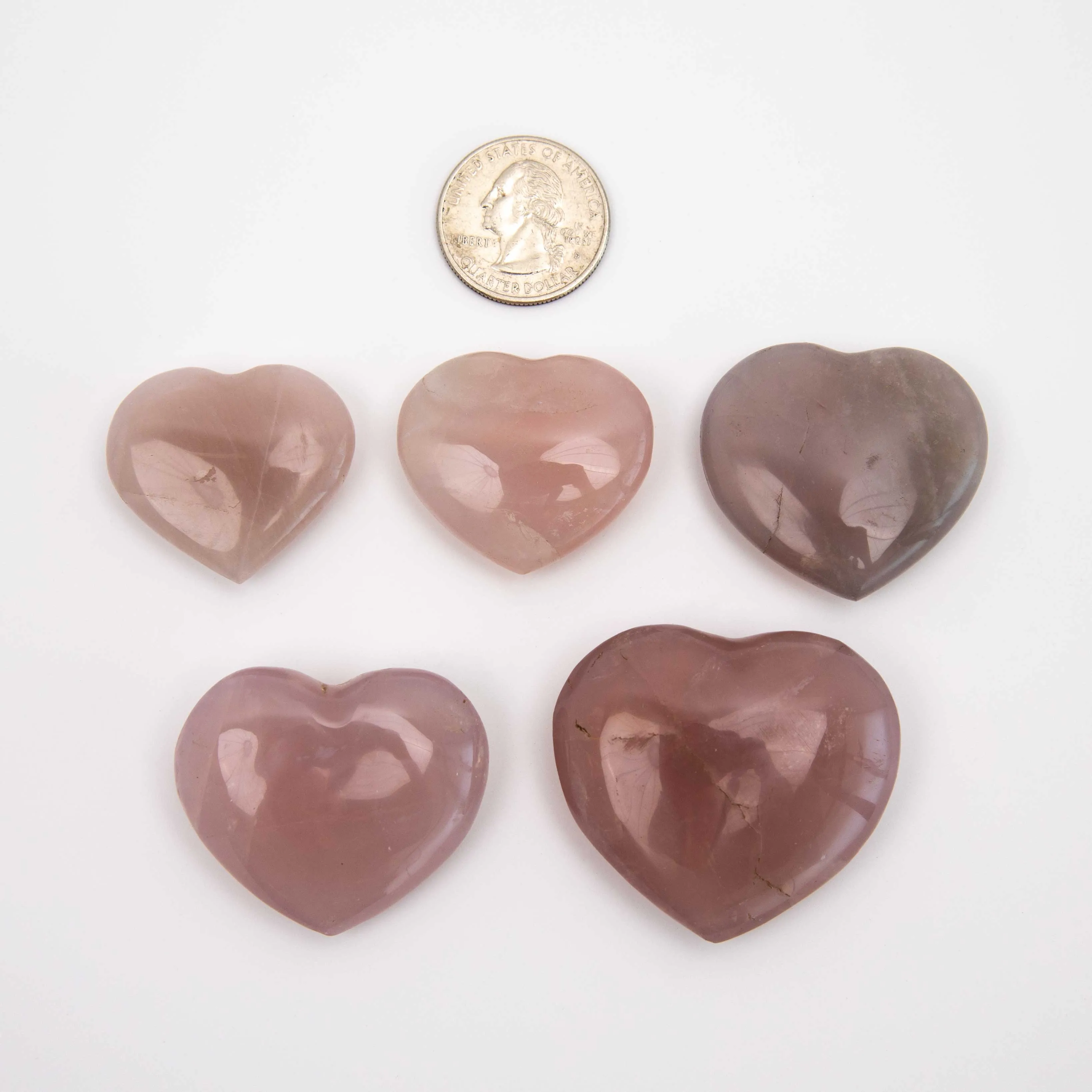 Blue Rose Quartz - Hearts