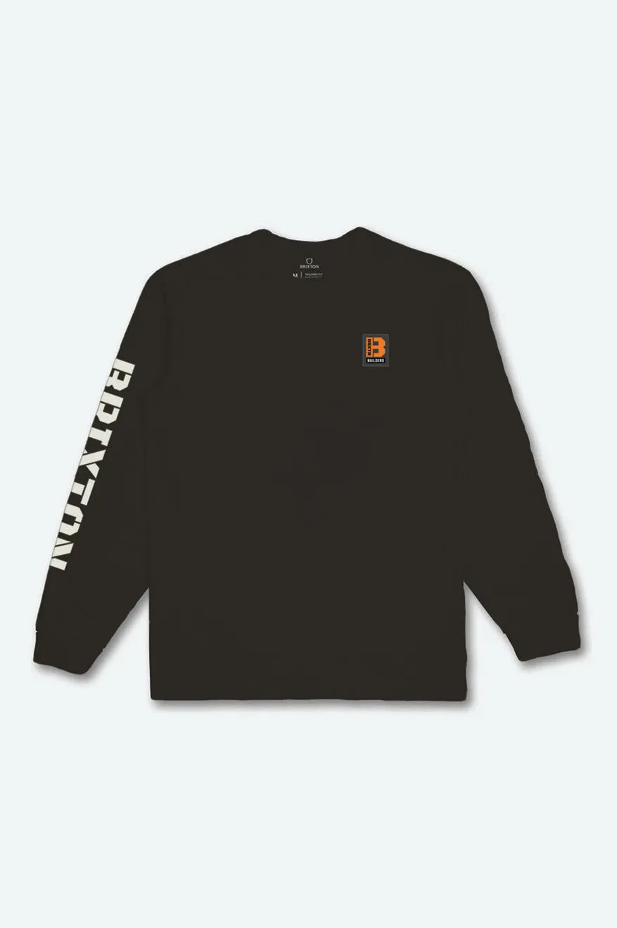 Builders L/S Tee  - Black