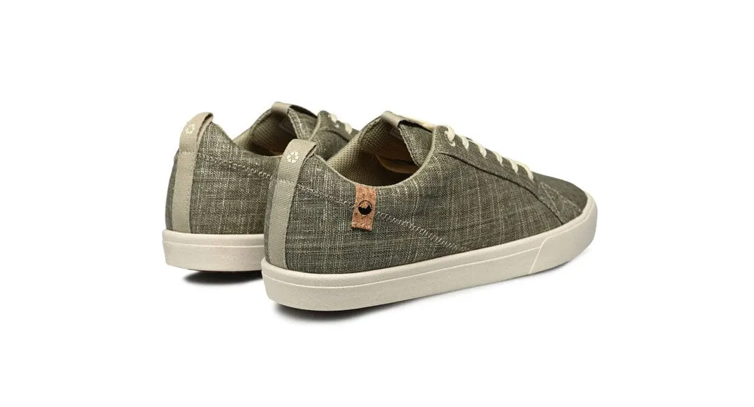 Cannon Women's Linen & Organic Cotton Sneakers | Olive