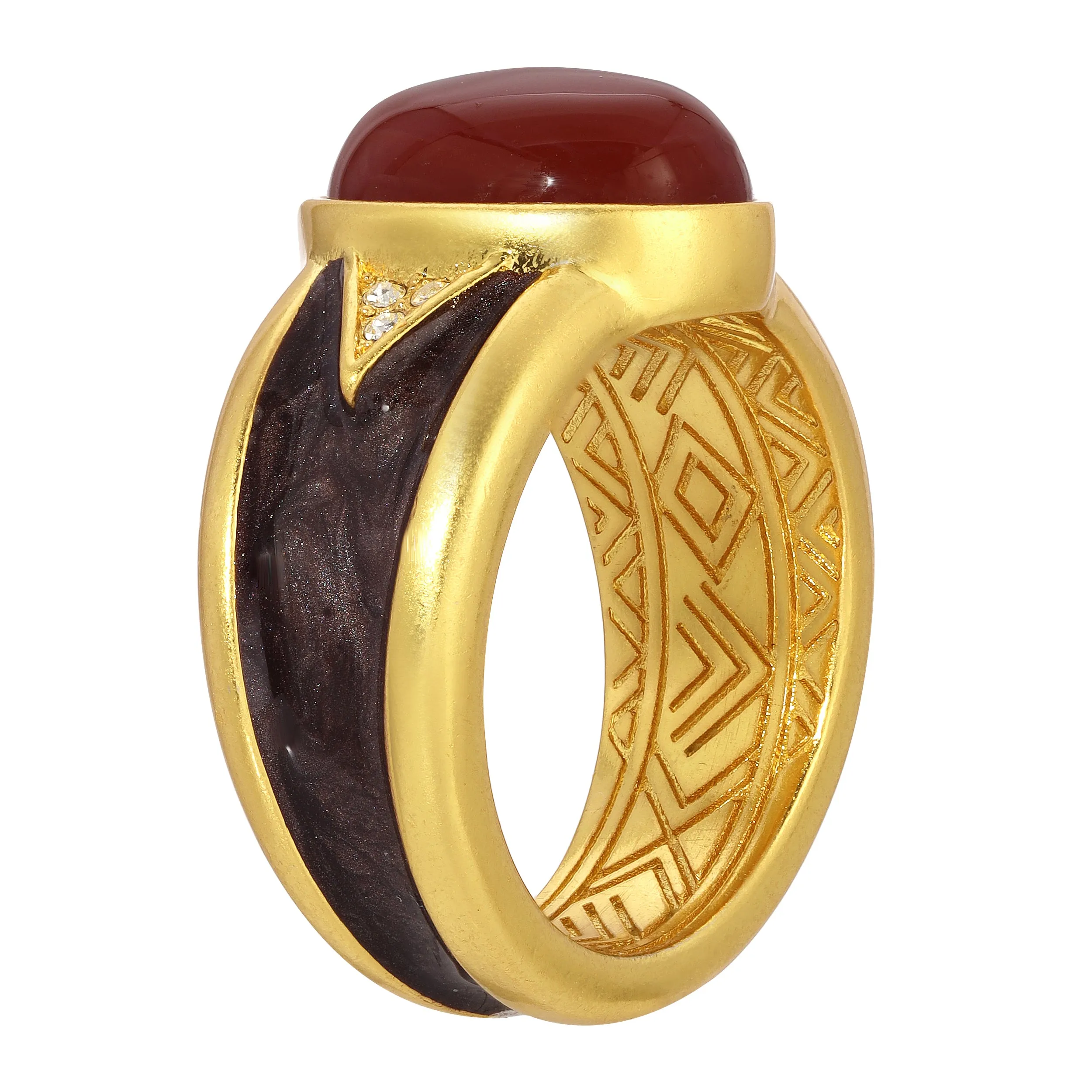 Carnelian Madera Signet Ring