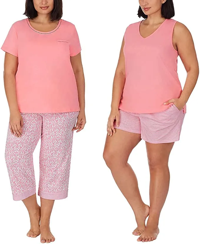 Carole Hochman Women's Pajama Set 4 Piece