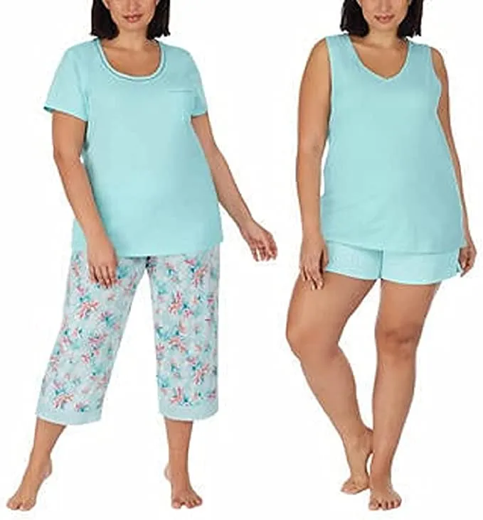 Carole Hochman Women's Pajama Set 4 Piece