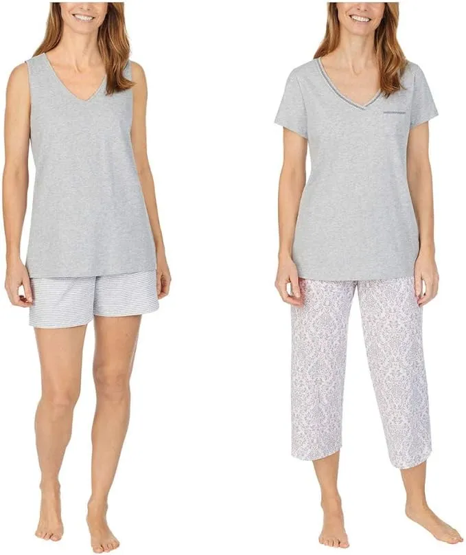 Carole Hochman Women's Pajama Set 4 Piece