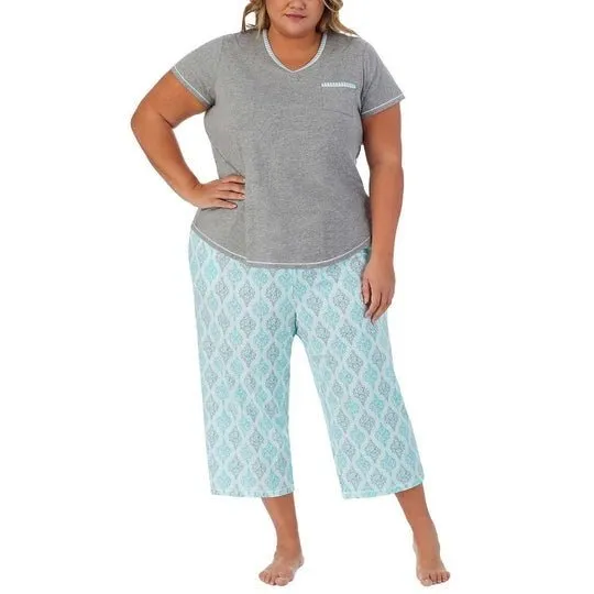 Carole Hochman Women's Pajama Set 4 Piece