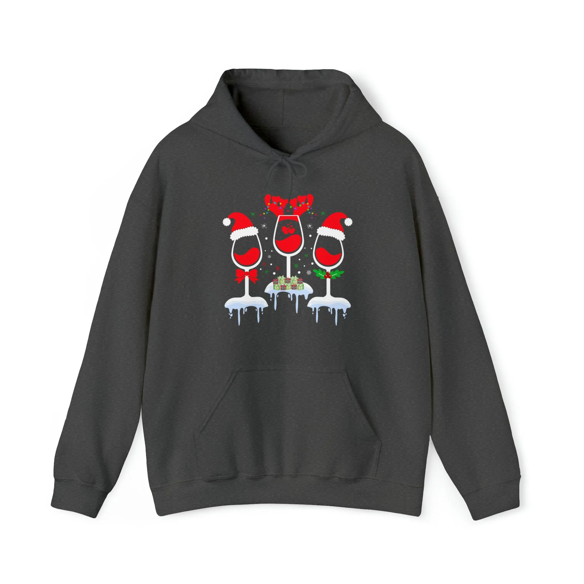 Christmas Wine Hooded Sweatshirt