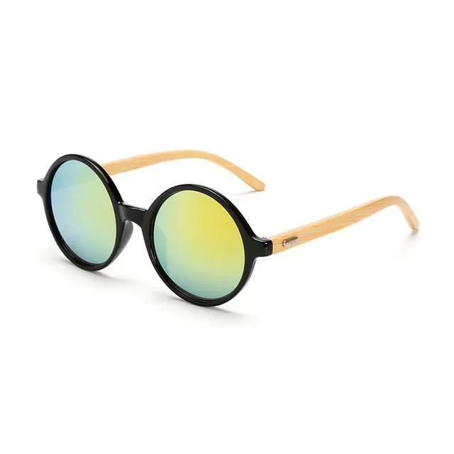 Classic Bamboo Wooden Frame Sunglasses