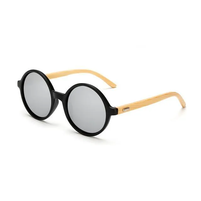 Classic Bamboo Wooden Frame Sunglasses