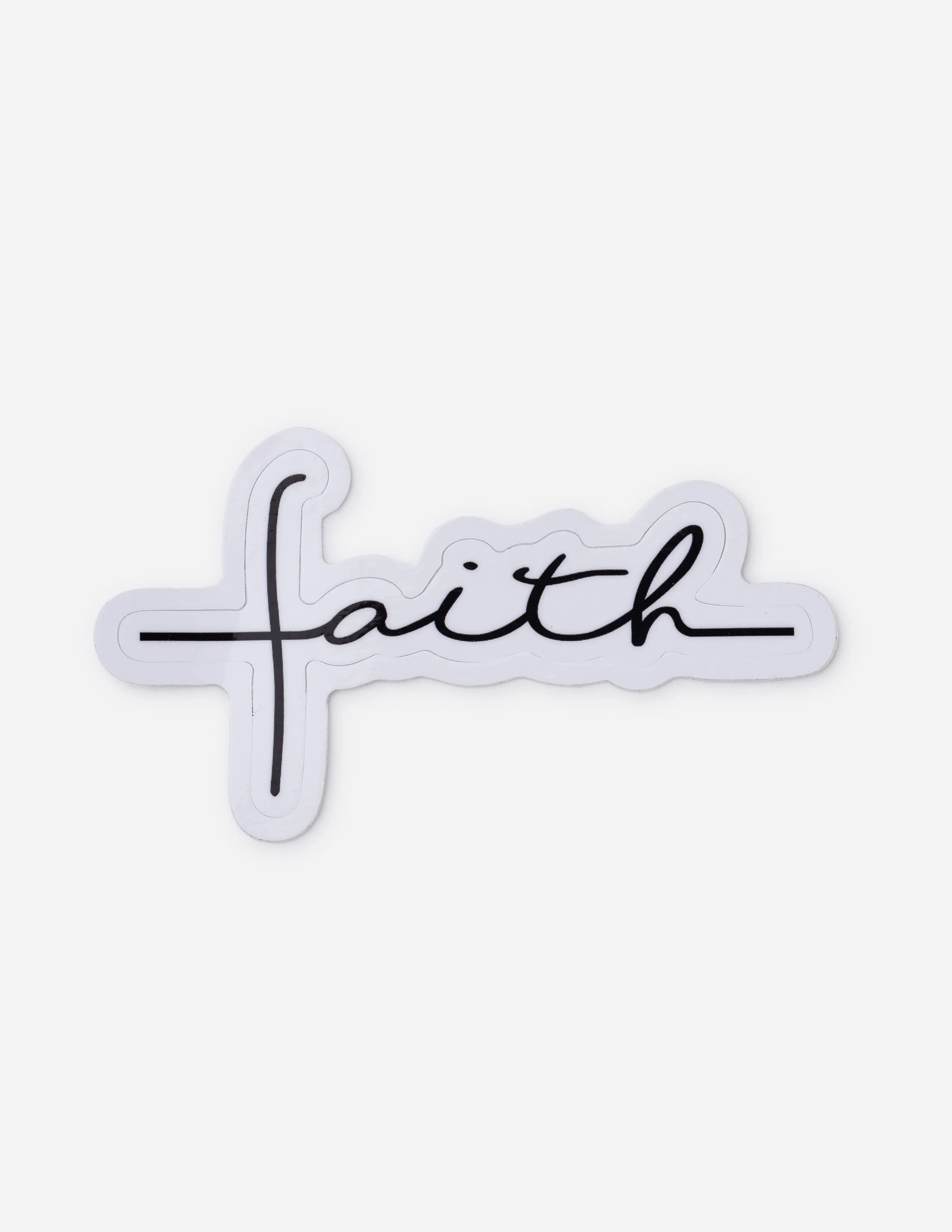 Cursive Faith Sticker