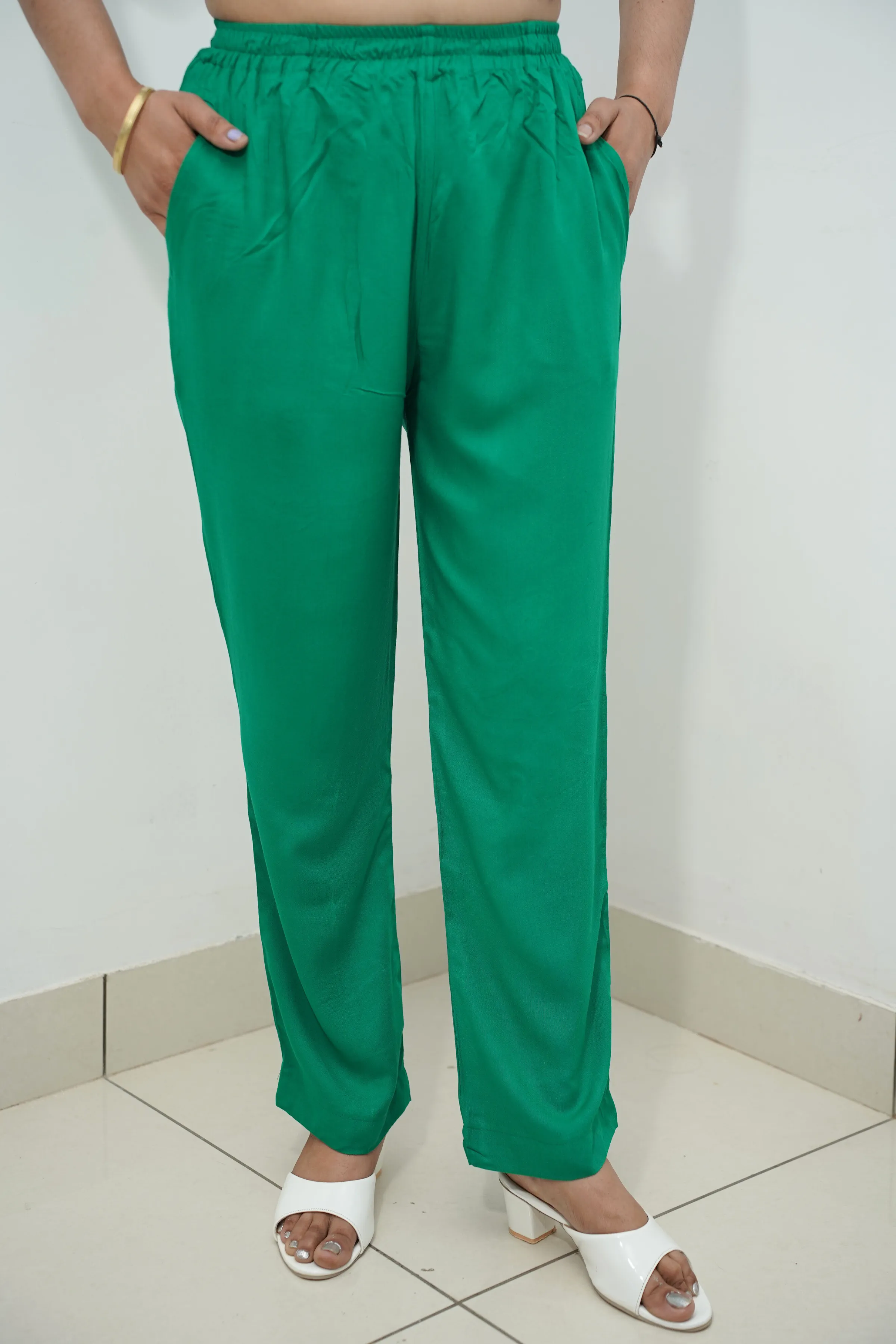 Dark Green Rayon Kurti Pant