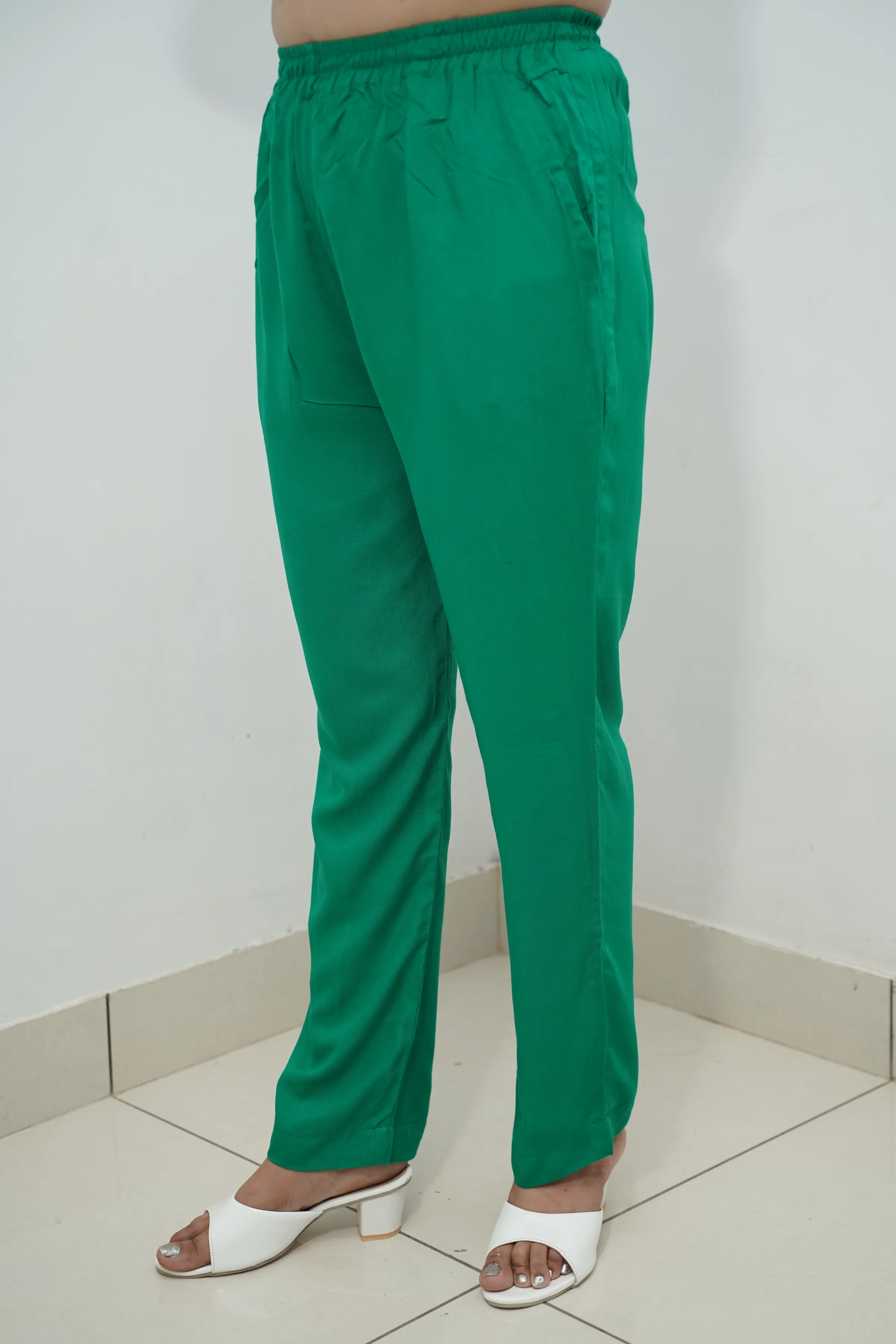 Dark Green Rayon Kurti Pant