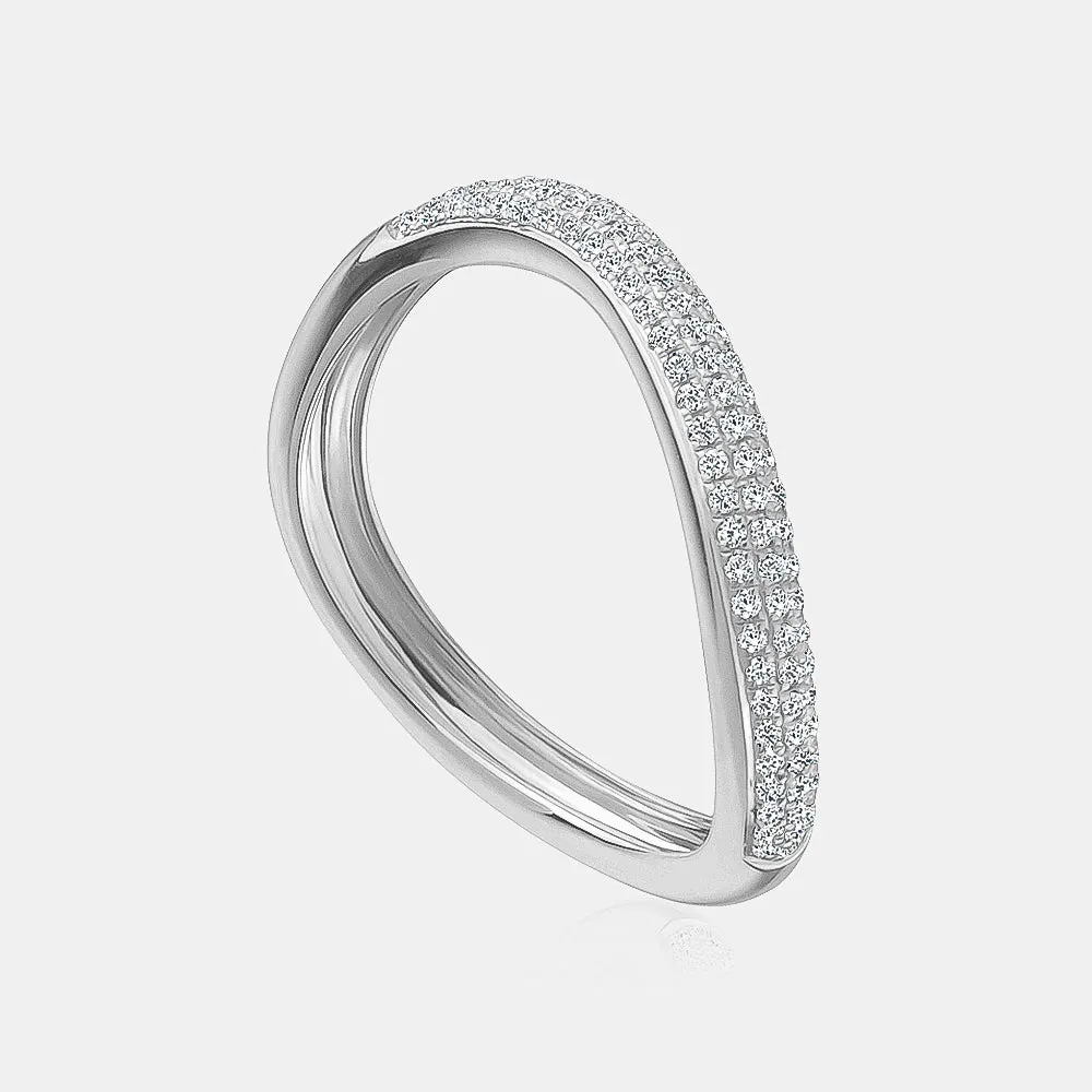 Diamond Wave Ring