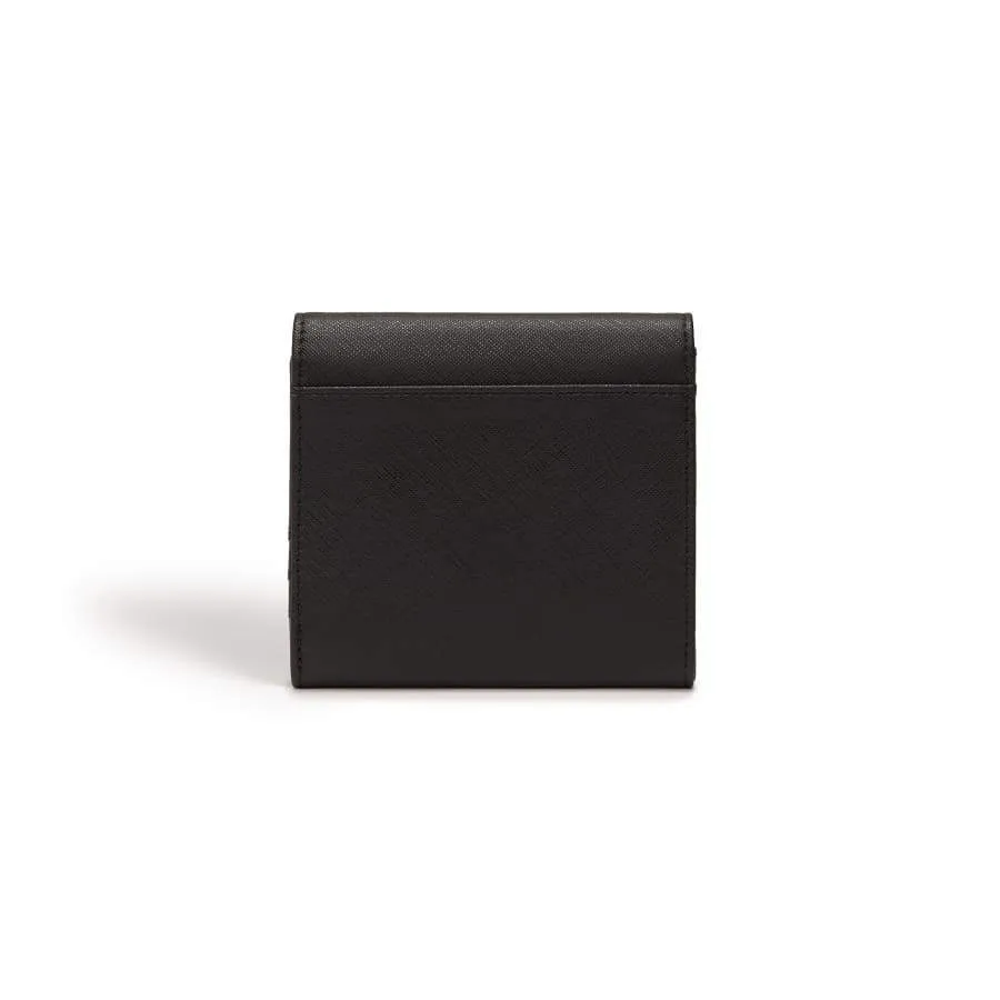 Diana Vegan Leather Small Bifold Purse | Black