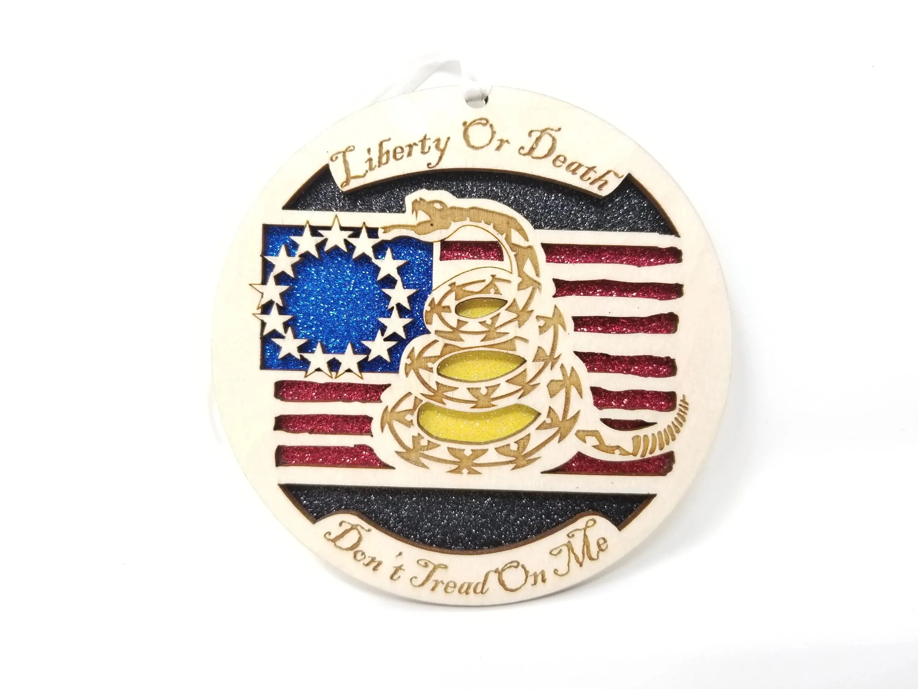 Don't Tread On Me Liberty or Death Ornament