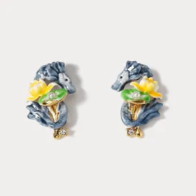 Dragon Lotus Earrings