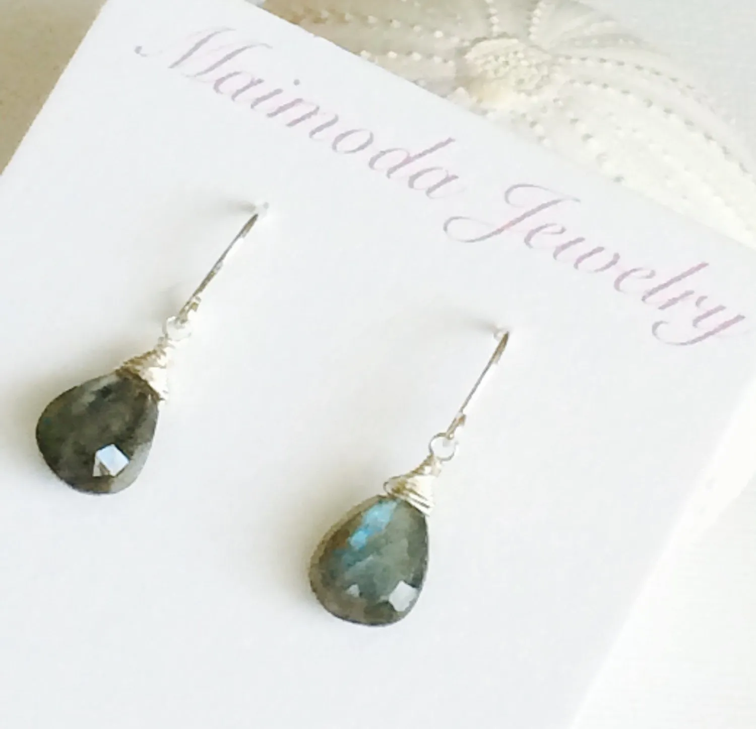 Earrings Nalani - Labradorite (E198)